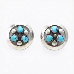 【Frank Patania Sr.】Clip On Earrings w/Turquoise  c.1945～