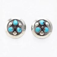【Frank Patania Sr.】Clip On Earrings w/Turquoise  c.1945～