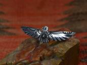 Atq Concho Repouse & Stamped Thunderbird Silver Pin  c.1930～