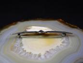 Atq Concho Repouse & Stamped Thunderbird Silver Pin  c.1930～