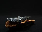 Atq Concho Repouse & Stamped Thunderbird Silver Pin  c.1930～