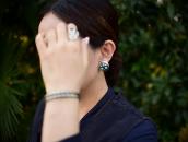 【Frank Patania Sr.】Clip On Earrings w/Turquoise  c.1945～