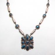 Vintage Handmade Beads & Hi-Grade Bisbee TQ Necklace c.1970
