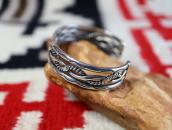 Vintage Navajo Stamped & Twisted Wire Cuff Bracelet  c.1950