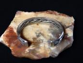 Vintage Navajo Stamped & Twisted Wire Cuff Bracelet  c.1950