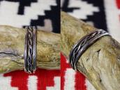 Vintage Navajo Stamped & Twisted Wire Cuff Bracelet  c.1950