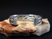 Vintage Navajo Stamped & Twisted Wire Cuff Bracelet  c.1950