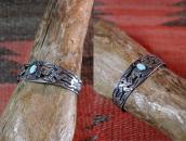Antique Stamped Thunderbird & 卍 Applique Silver Cuff  c.1930
