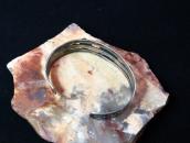 Antique Stamped Thunderbird & 卍 Applique Silver Cuff  c.1930