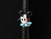 Vintage Zuni "MP"Singed『Mickey』Stone Inlay Ring  c.1965～