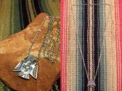 Vtg 【BELL TRADING POST】 T-bird Small Fob Necklace  c.1950～