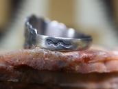 Antique Navajo 卍 Applique Scalloped Edge Tourist Ring c.1930