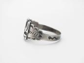 Antique Navajo 卍 Applique Scalloped Edge Tourist Ring c.1930