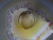 Antique Navajo 卍 Applique Scalloped Edge Tourist Ring c.1930