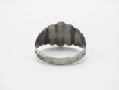 Antique Navajo 卍 Applique Scalloped Edge Tourist Ring c.1930