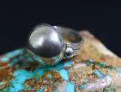 Antique "Navajo Pearl" Face Hand Made Ring in Silver c.1930～