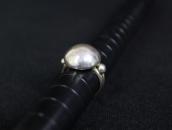 Antique "Navajo Pearl" Face Hand Made Ring in Silver c.1930～