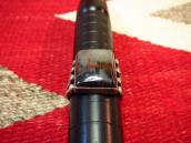 Atq Navajo Split Shank Men's Ring w/Sq. PetrifiedWood c.1940