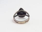Atq Stamped Arrowhead Face Small Tourist Ring w/TQ  c.1935～