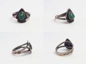 Atq Stamped Arrowhead Face Small Tourist Ring w/TQ  c.1935～