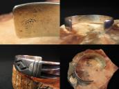 【Victor Coochwytewa】 Hopi Overlay Cuff Bracelet  c.1960  1