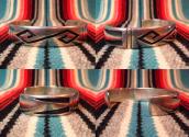 【Victor Coochwytewa】 Hopi Overlay Cuff Bracelet  c.1960  1