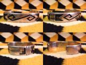 【Victor Coochwytewa】 Hopi Overlay Cuff Bracelet  c.1960  2