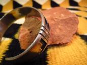 【Victor Coochwytewa】 Hopi Overlay Cuff Bracelet  c.1960  2