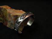 【Victor Coochwytewa】 Hopi Overlay Cuff Bracelet  c.1960  2