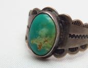 Antique Fred Harvey Style Small Silver Ring w/TQ c.1930～