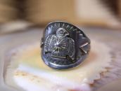 Atq Thunderbird & Arrows Applique Cigar Band Ring  c.1930～