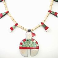 Atq Kewa Naja Shape Thunderbird/Batterybird Necklace c.1940～