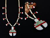Atq Kewa Naja Shape Thunderbird/Batterybird Necklace c.1940～