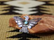 【UITA3】Vtg Navajo Thunderbird Shaped Small Pin w/TQ c.1945～