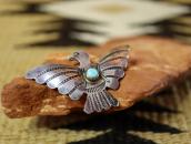 【UITA3】Vtg Navajo Thunderbird Shaped Small Pin w/TQ c.1945～
