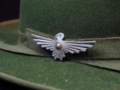 Atq Repoused & Stamped Silver Thunderbird Shaped Pin c.1930～