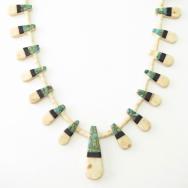 Antique Kewa/SantoDomingo Tub Depression Necklace  c.1930～