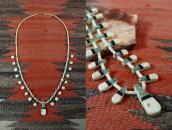 Antique Kewa/SantoDomingo Tub Depression Necklace  c.1930～
