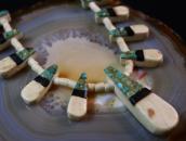 Antique Kewa/SantoDomingo Tub Depression Necklace  c.1930～