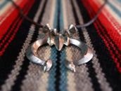 Vintage Casted Naja Necklace w/【JHQ】 Silver Beads  c.1970～