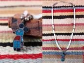 Old Zuni Heishi Necklace w/Chip Inlay 『Mickey』 Top  c.1980～