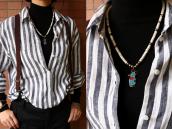 Old Zuni Heishi Necklace w/Chip Inlay 『Mickey』 Top  c.1980～