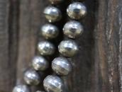 Antique Hopi Silver Beads w/Hollow Naja Top Necklace c.1930～
