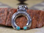 Antique Hopi Silver Beads w/Hollow Naja Top Necklace c.1930～