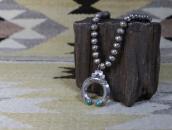 Antique Hopi Silver Beads w/Hollow Naja Top Necklace c.1930～