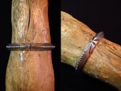【Mark Chee】Navajo Heavy TriangleWire Cuff Bracelet c.1950～ 1