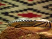 【Mark Chee】Navajo Heavy TriangleWire Cuff Bracelet c.1950～ 1