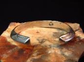 【Mark Chee】Navajo Heavy TriangleWire Cuff Bracelet c.1950～ 1