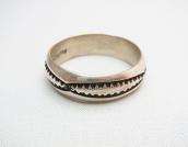 OLDPAWN Veiner Stamped Silver Ring  c.1990～