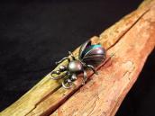 Vintage 【Maisel's】 Silver Beetle Bug Shape Pin w/TQ  c.1970